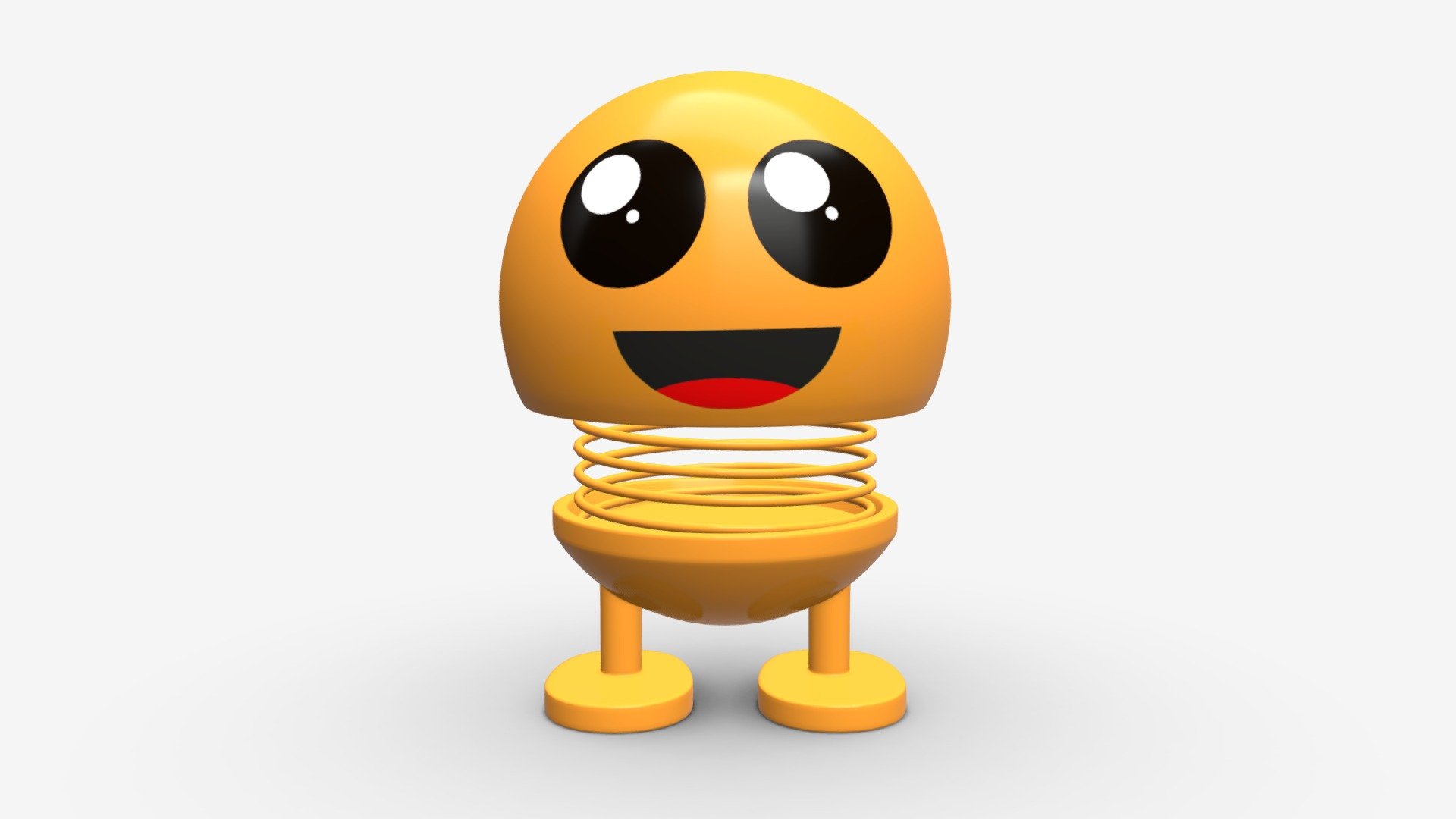 Car spring toy figure 03 happy smile - Buy Royalty Free 3D model by HQ3DMOD (@AivisAstics) 3d model