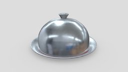 Cloche food, pot, household, plate, hotel, restaurant, cover, dinner, chef, cook, bell, silver, jar, dish, service, presentation, platter, metal, kitchen, stainless, cooking, saucer, tableware, dining, kitchenware, magician, houseware, serving, cookware, serve, glass, steel