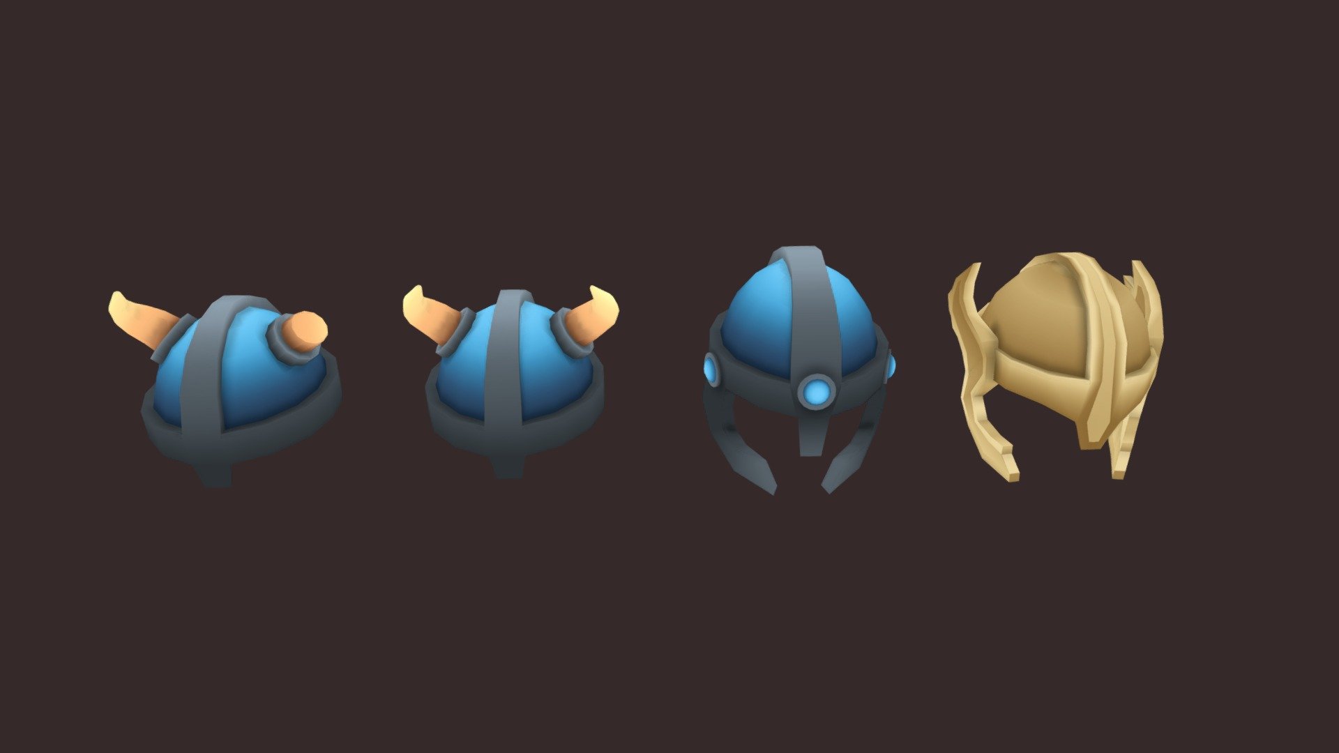 This is a part of my Stylised Viking Assetpack series. All assets from the packs will use the same texture file for each and every object. Apart from this I also make the models lowpoly so that you will have the best of optimisation for your game or other project you will use this for.

Content of the pack




1 horned viking helmet

1 broken horned viking helmet

1 face covering helmet

1 valkyrie helmet

Technical Details

1 Texture with size: 1024 x 1024 (fits all assets from the viking asset packs collection)

Make sure to check my page for future updates to the Stylised Viking Assetpacks 3d model