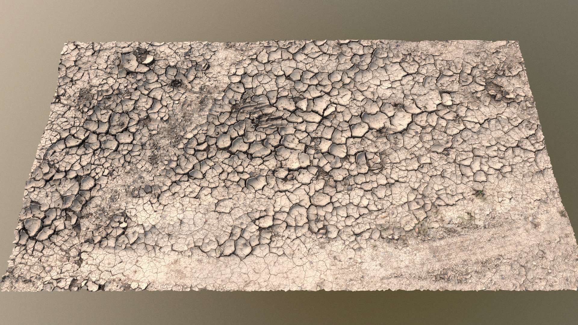 Drought dry soil desert land barren eroded ground dust bowl with cracks and car wheel track

extended model with larger area and 2x16K, shot on a cloudy day - fully de-lighted
photogrammetry scan (24MP, 100+) - Drought dry soil desert cracks ground erosion II - Buy Royalty Free 3D model by matousekfoto 3d model