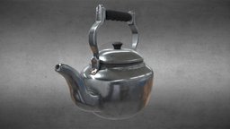 A stylized vintage kettle. vintage, kettle, substancepainter, substance