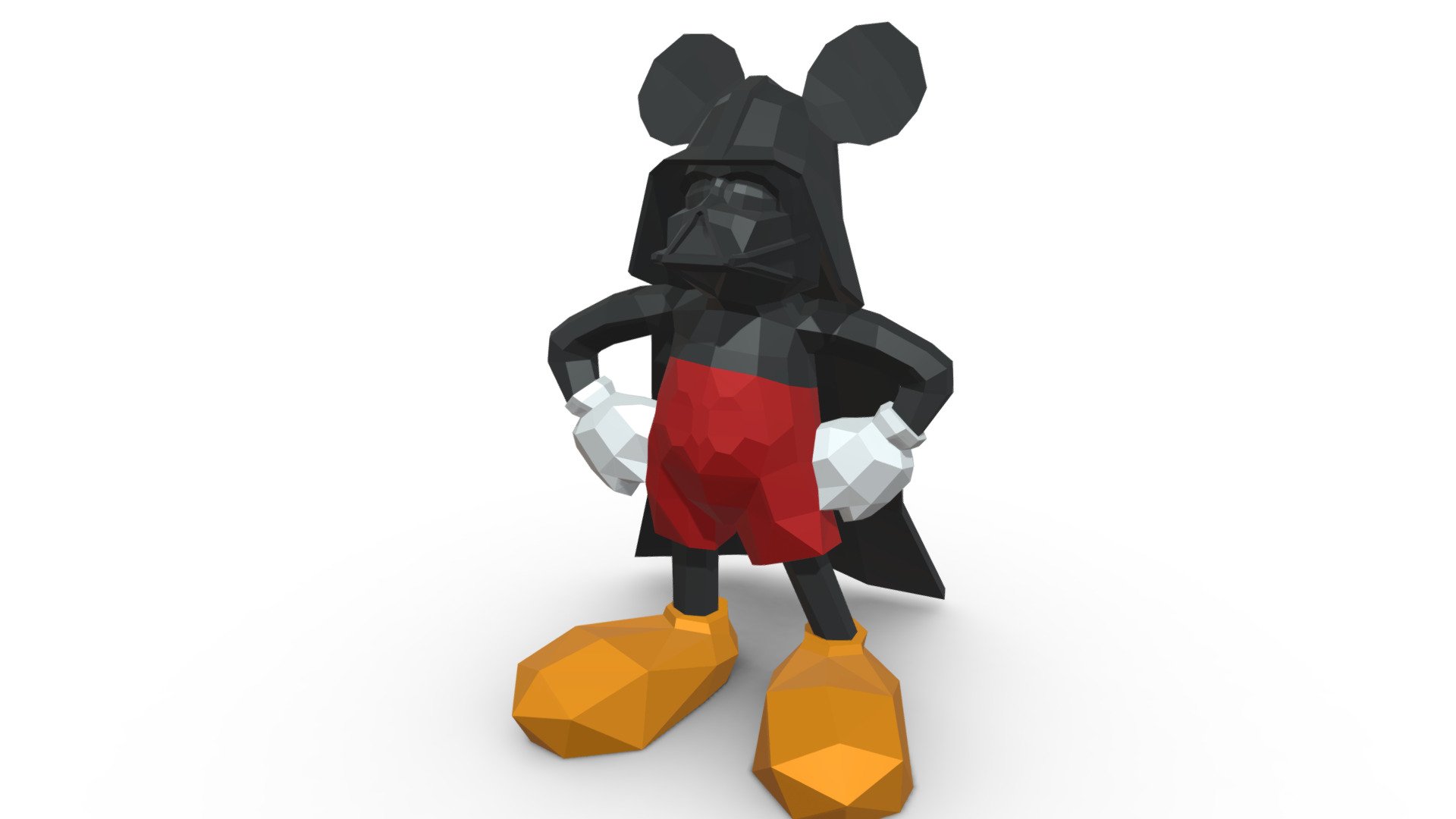 Mickey Mouse figure - 3D model by PolyArt (@ivan2020) 3d model