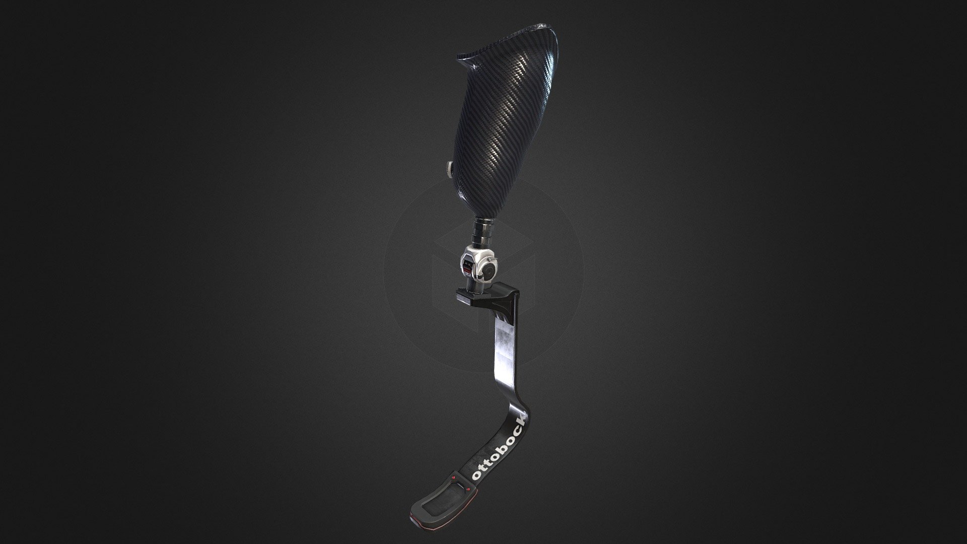 I made this &lsquo;Prosthetic leg' as an assignment for Game Asset Pipeline in Digital Arts and Entertainment (Kortrijk).

The &lsquo;Ottobock. fitness prosthesis' was my reference.
Here is a link to the ArtStation page: https://www.artstation.com/artwork/rNDwJ - Prosthetic leg - 3D model by Allan De Paepe (@AllanDePaepe) 3d model