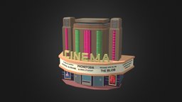 Cinema cinema, cartoony, blob, films, glowing