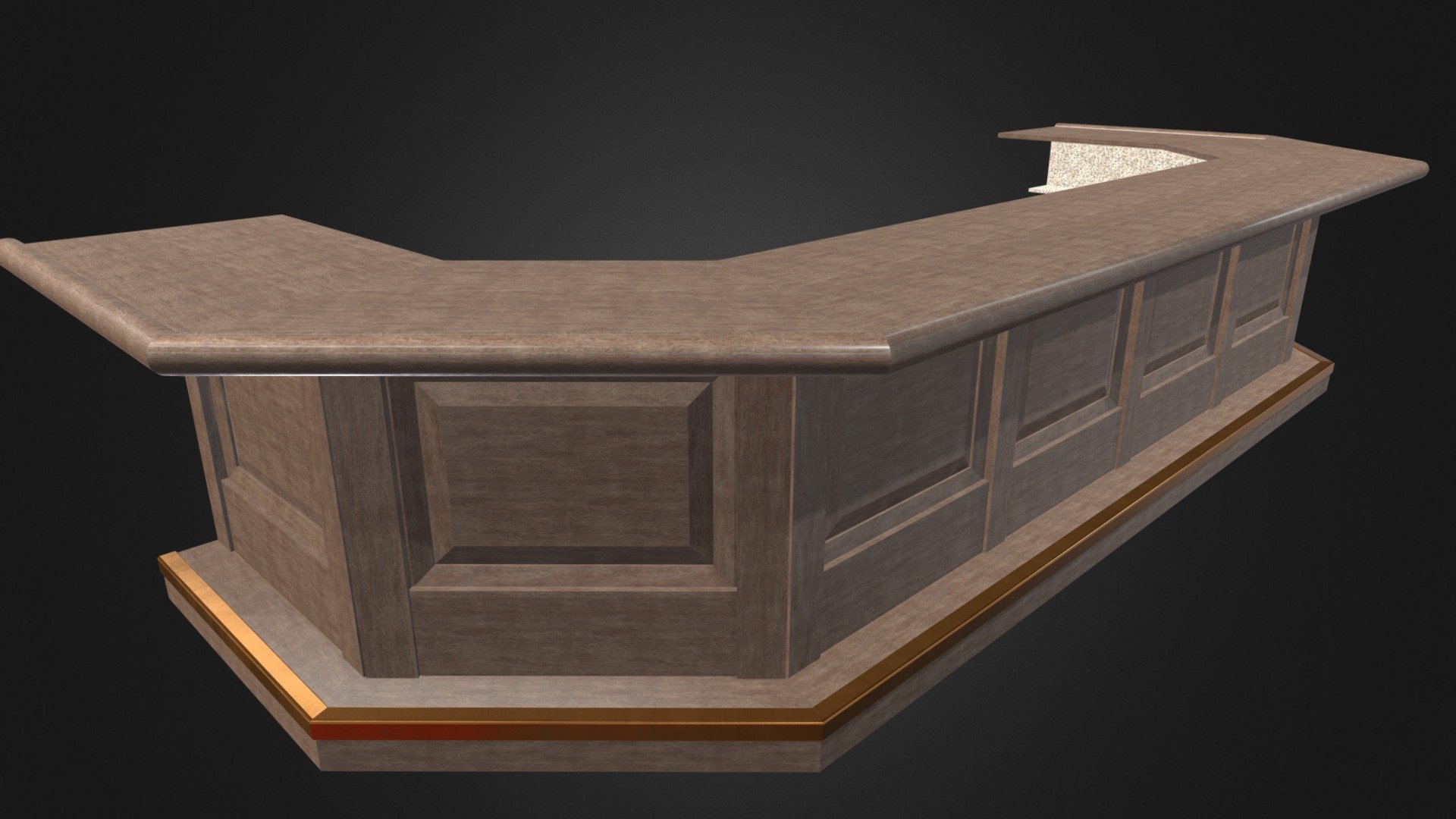 Wooden Bar - Wooden Bar - Download Free 3D model by jimbogies 3d model
