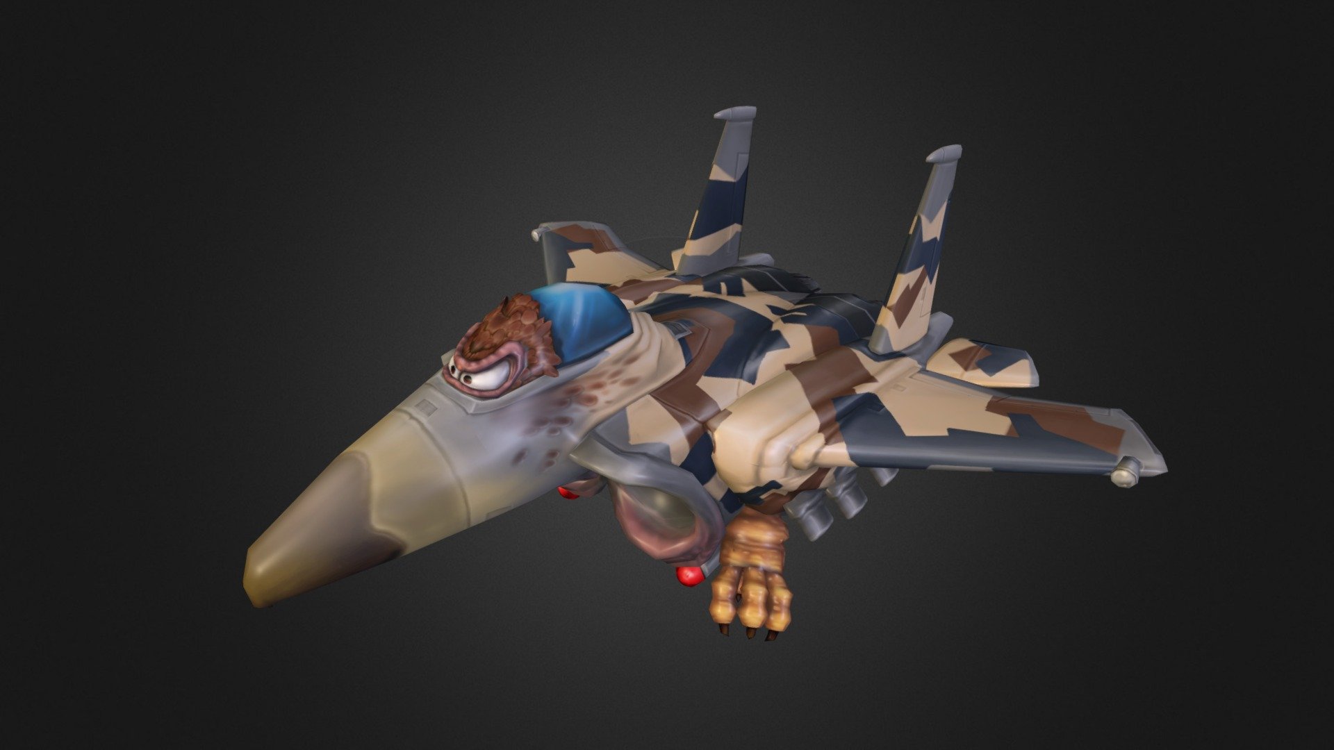 Desert Eagle Aggressor PaintJob  - Wild Wings - F-15 Strike Eagle - 3D model by Dicewrench Designs (@brownboot) 3d model