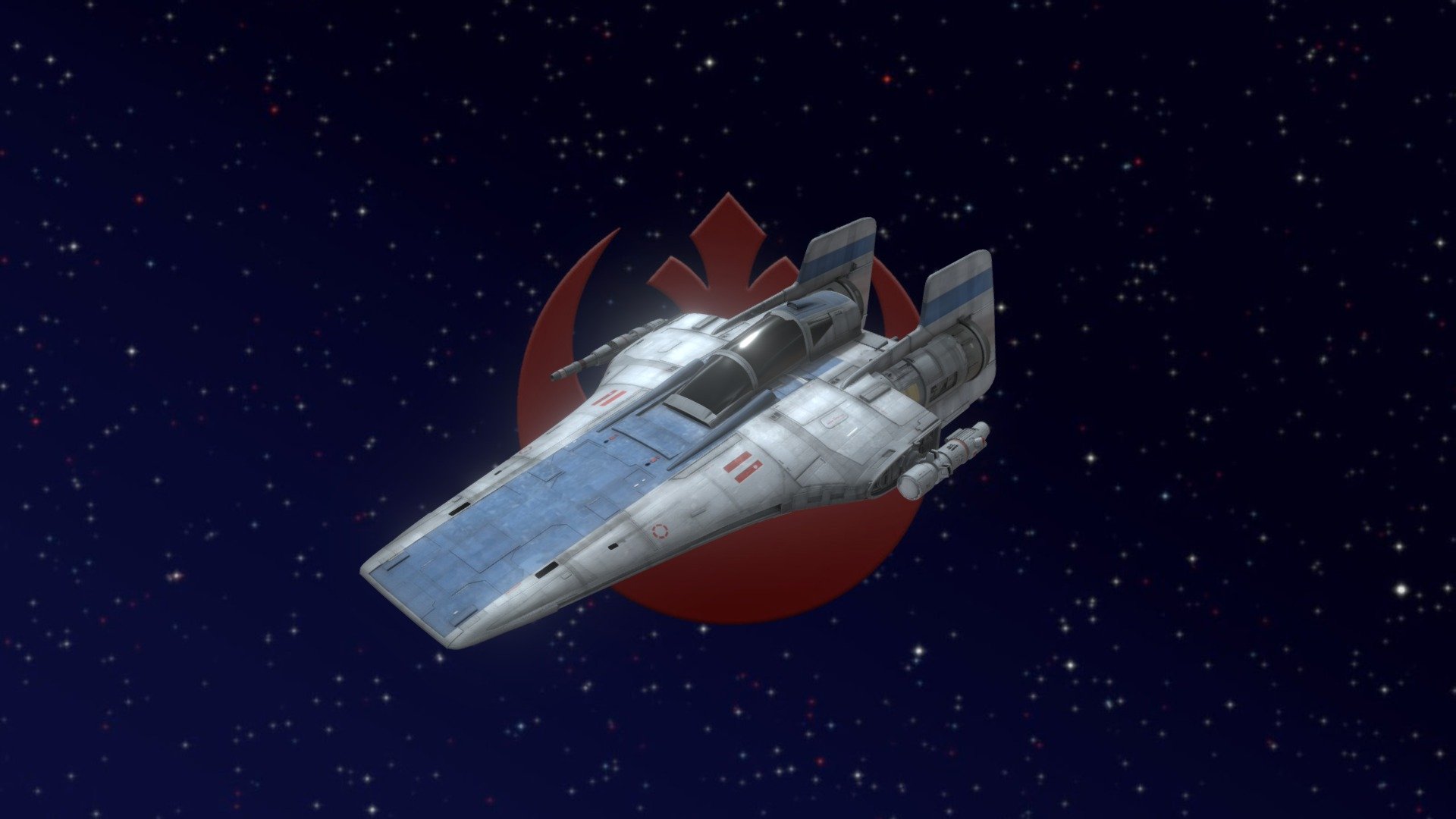 Inspired by the concept art of the Star Wars, Return of The Jedi, A-Wing Starfighter by Ralph McQuarrie. Bears a striking resemblence to the nu-trilogy A-Wing designs but the model dates back to 2012! - R-22 Spearhead (McQuarrie Inspired A-Wing) - Download Free 3D model by Hangar.b.productions 3d model
