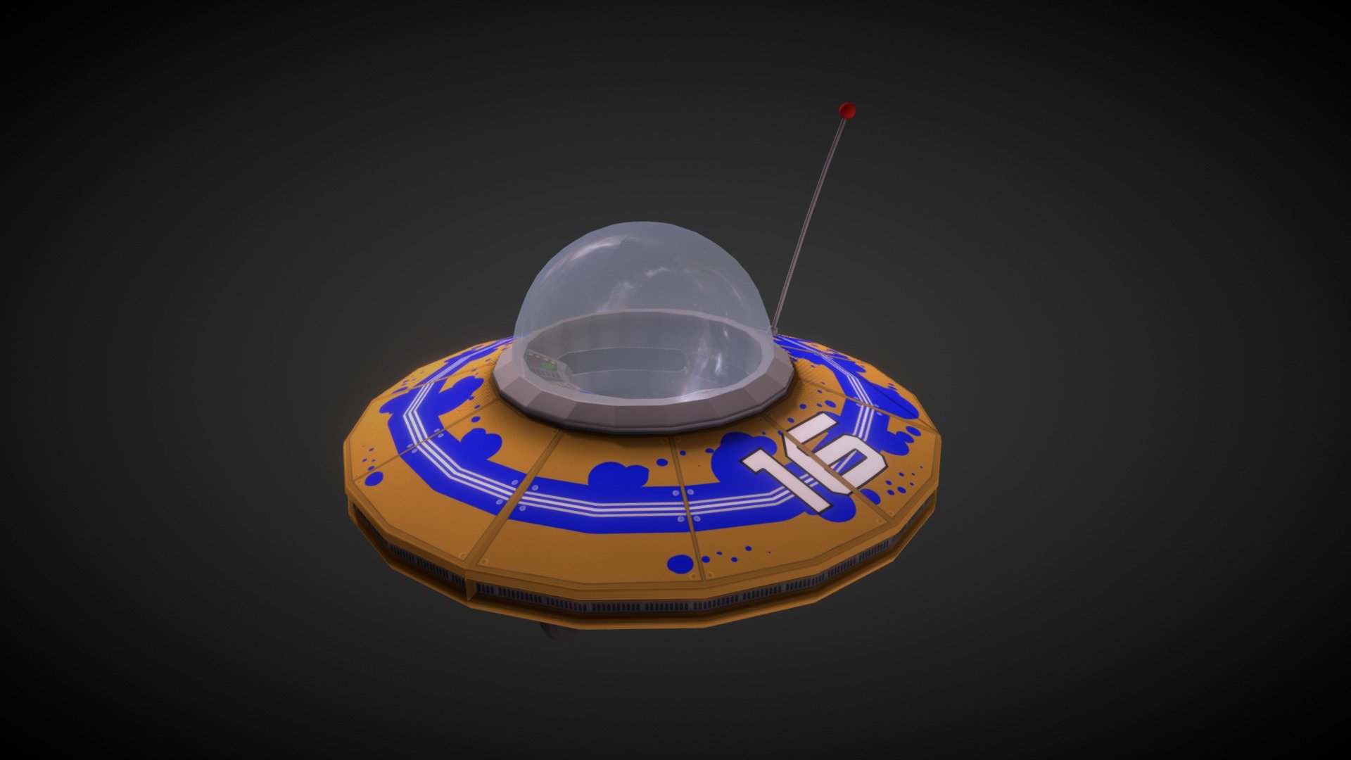 Work for school.
I've made a race UFO for my school 3d model