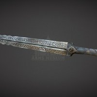 "Kama" Dagger armour, resolution, arm, sharp, heritage, culture, pattern, defense, collection, reconstruction, arms, russia, handle, museum, cold, downloadable, tula, caucasian, weapon, knife, modeling, 3d, 3dsmax, texture, sword, dagger, blade, steel