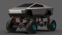 Tesla Cyber Truck truck, vehicles, army, electrical, cyber, tesla, apc, tank, engine, indonesia, ifv, truk, weapon, sketchup, 3d, vehicle, military, car, monster, sketchfab, battrey