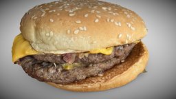 Xl bacon dbl cheese Burger King burger, burgerking, cheeseburger, polycam