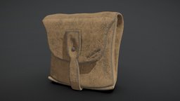 Ammo Pouch Military ammo, 4k, lowpoly, military, gameready, ammopouch