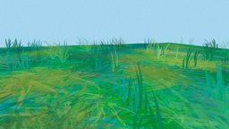 Repeatable stylized toon grass