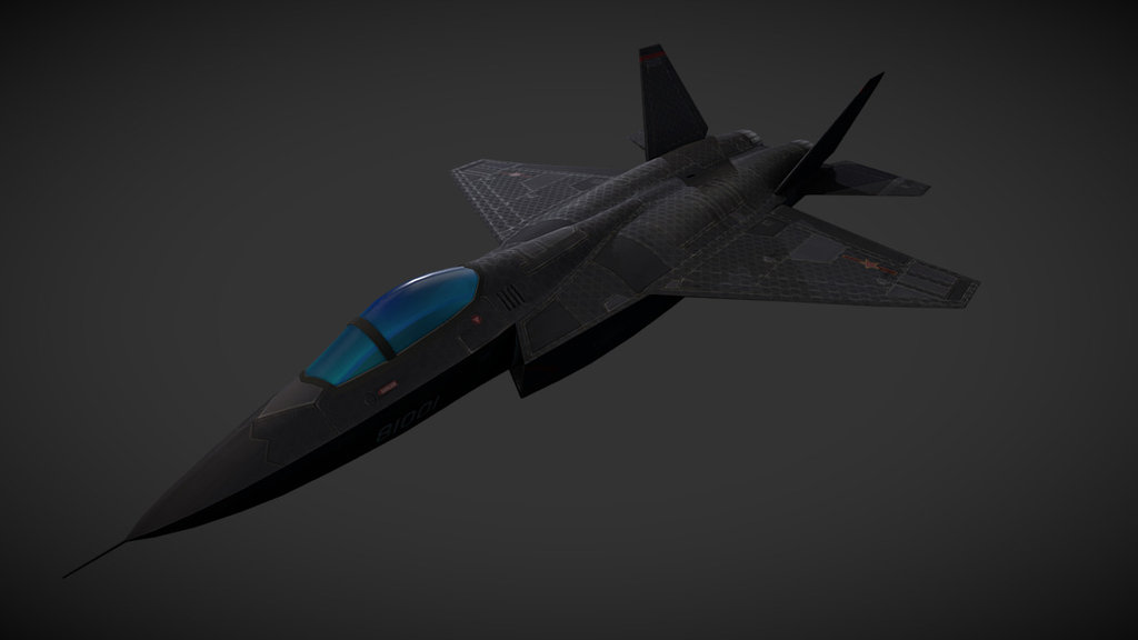 Jet made for Metalstorm: ACES inspired by the Shenyang J-31 3d model