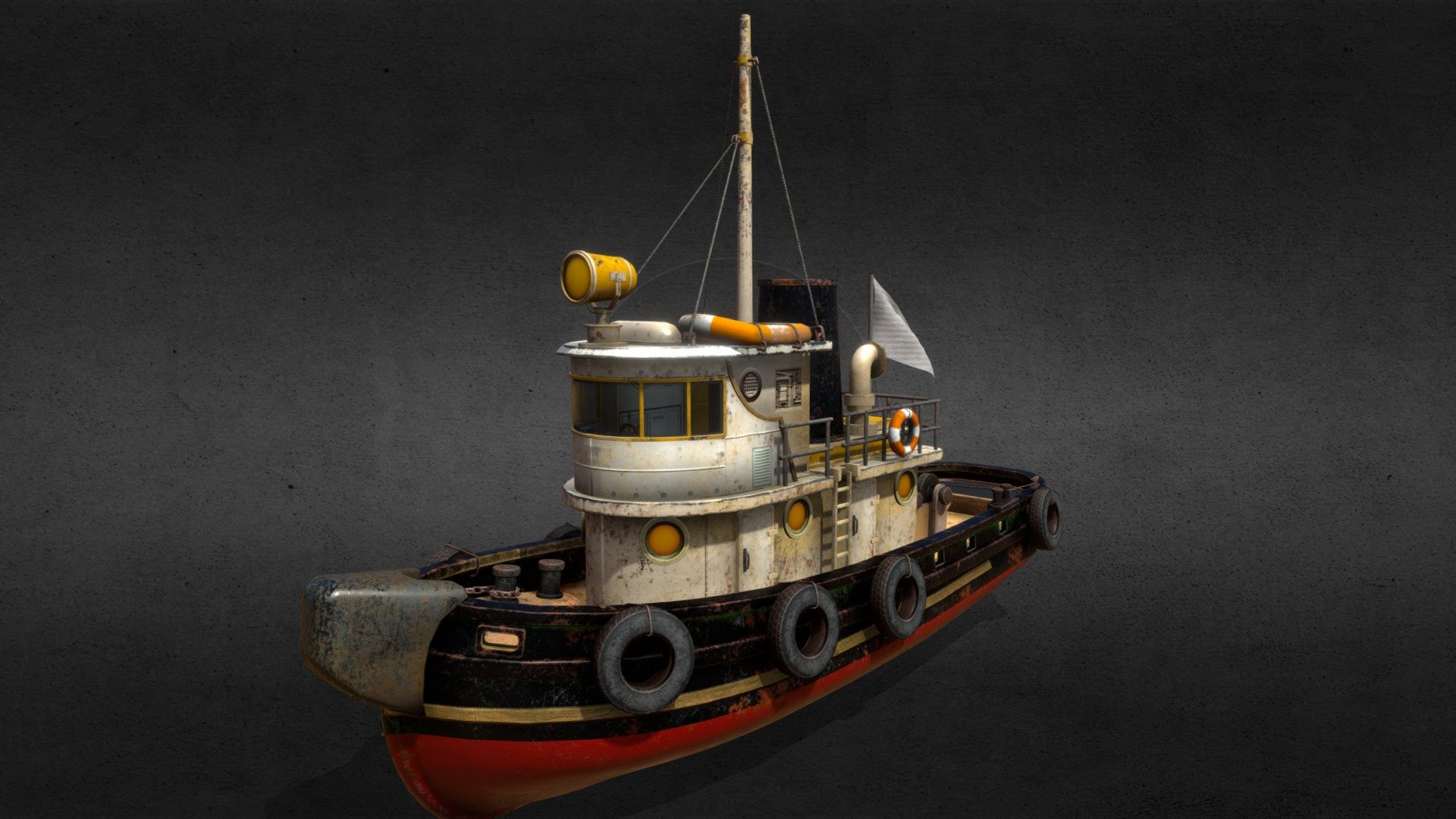 51 k Tris (20k polygon) Old Tug Boat model.


4096x4096 resolution full Pbr 2 texture sets (2 Uv map).


5 Different skin Textures.


Hard edges rounded for broken shiny edges (Anti alised).


Entereble inner cabins.


cgtradercom/3d-models/watercraft/industrial/old-tug-boat - Old Tug Boat - 3D model by 3DBazaar (@muratosan) 3d model
