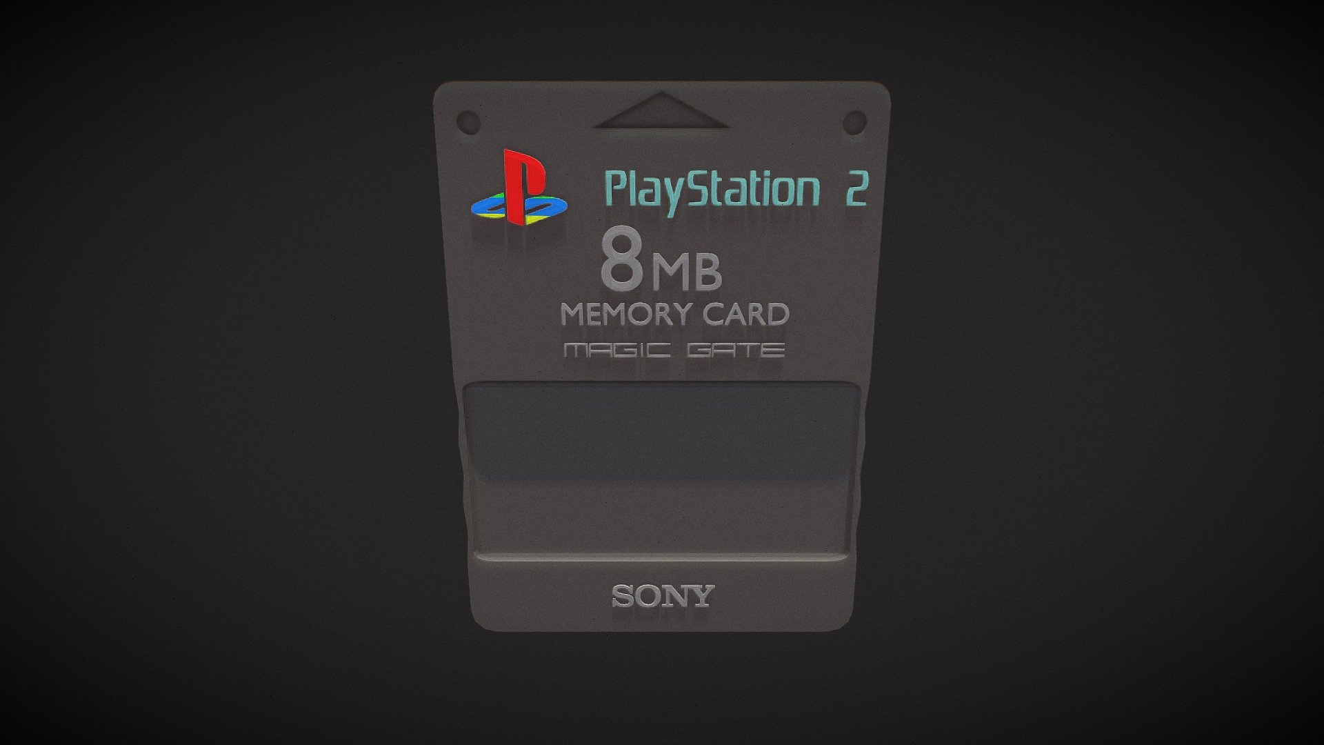 Playstation 2's memory card - Memory Card - PlayStation 2 - 3D model by Raphael Frei (@raphafrei) 3d model