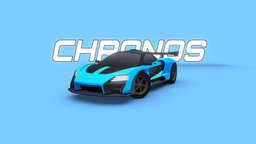 ARCADE: Chronos Racing Car cars, sportscar, vehicle, racing, stylized, blue, race