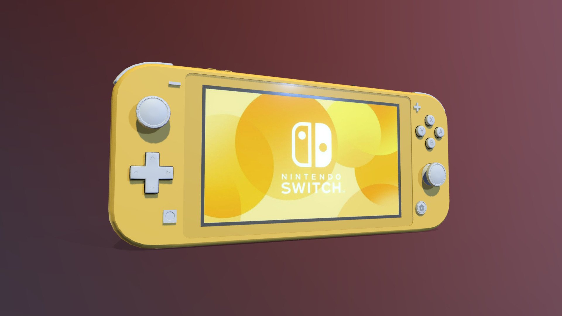 Low-poly model of the Nintendo Switch Lite-Yellow - Nintendo Switch Lite - Yellow - Buy Royalty Free 3D model by Jan (@jan_neves) 3d model