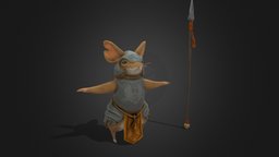 Mouse Warrior cute, mouse, warrior, substancepainter, character, handpainted, knight