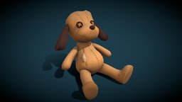 Toy_dog dog, toys, pixologic-zbrush, low-poly-model, horrorgame, maya, low-poly, lowpoly, 3dmodel, horror, toydog