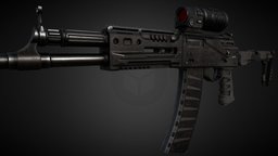 AK-12 rifle, assault, submachine, ak-12, weapon, gun