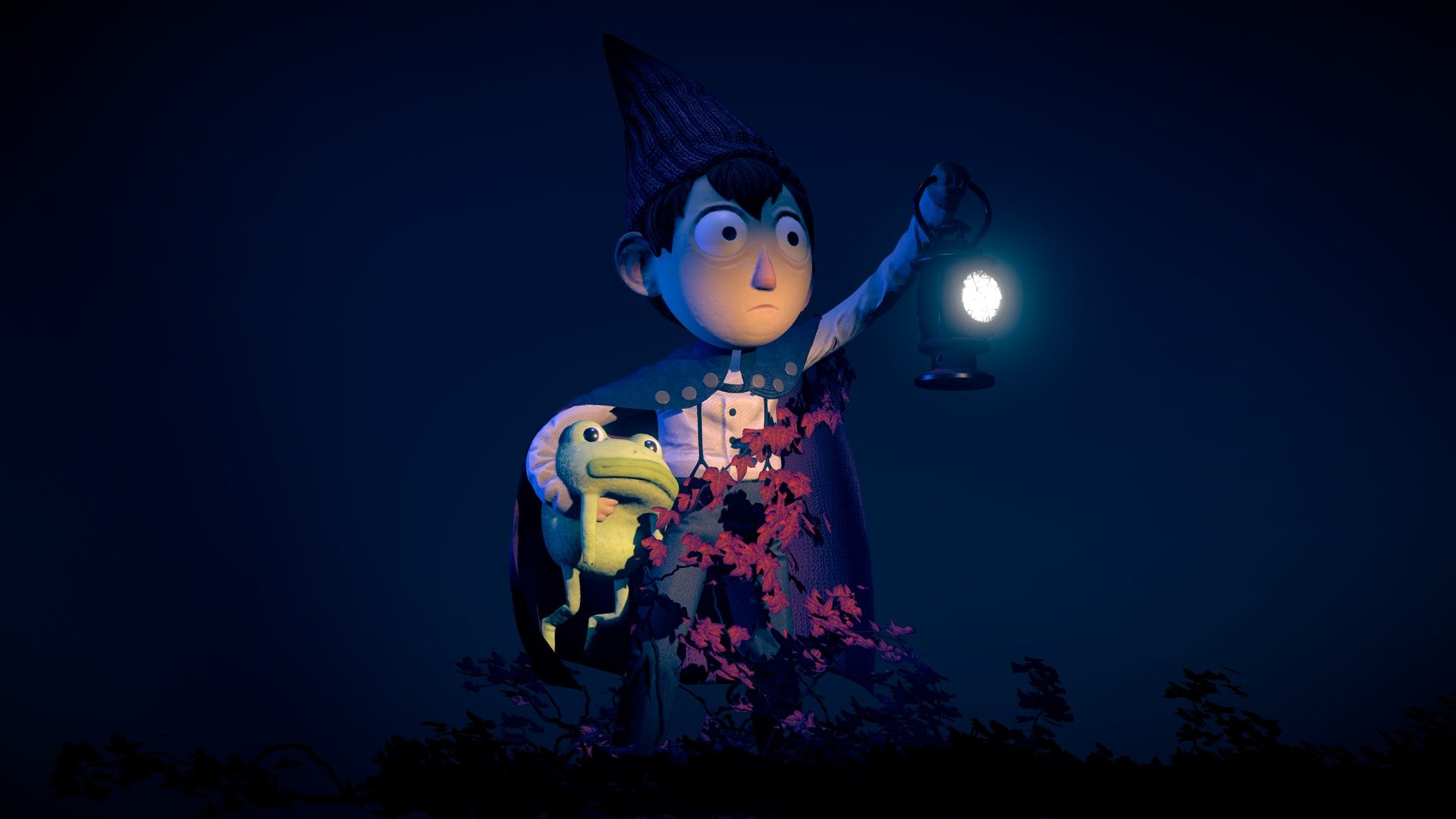 High poly sculpt of Wirt and Jason Funderberker from Over the Garden Wall 3d model