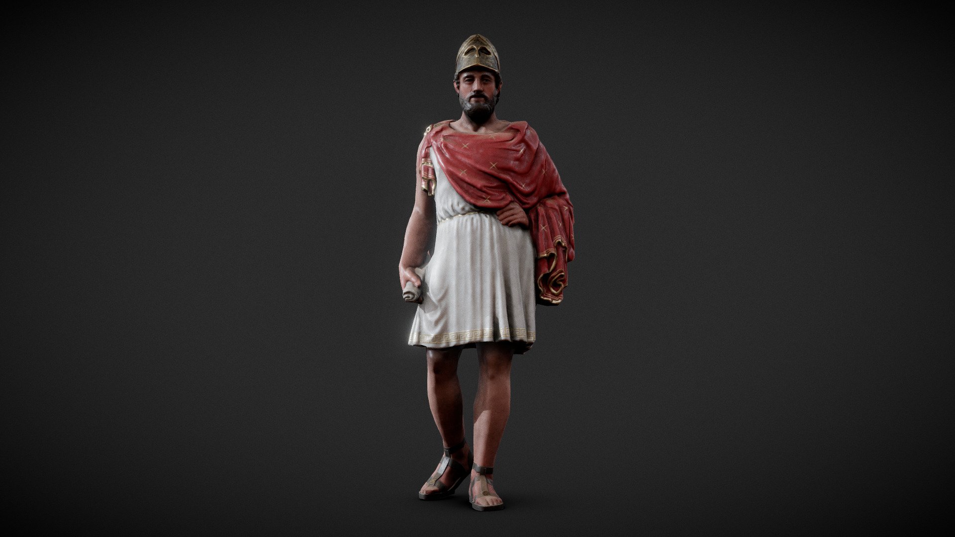 Pericles was a Statesman, Orator, General, and the de facto leader of Athens. Pericles had such a role in the rise of Greek culture that the 5th century BCE is sometimes referred to as the Golden Century of Pericles 3d model