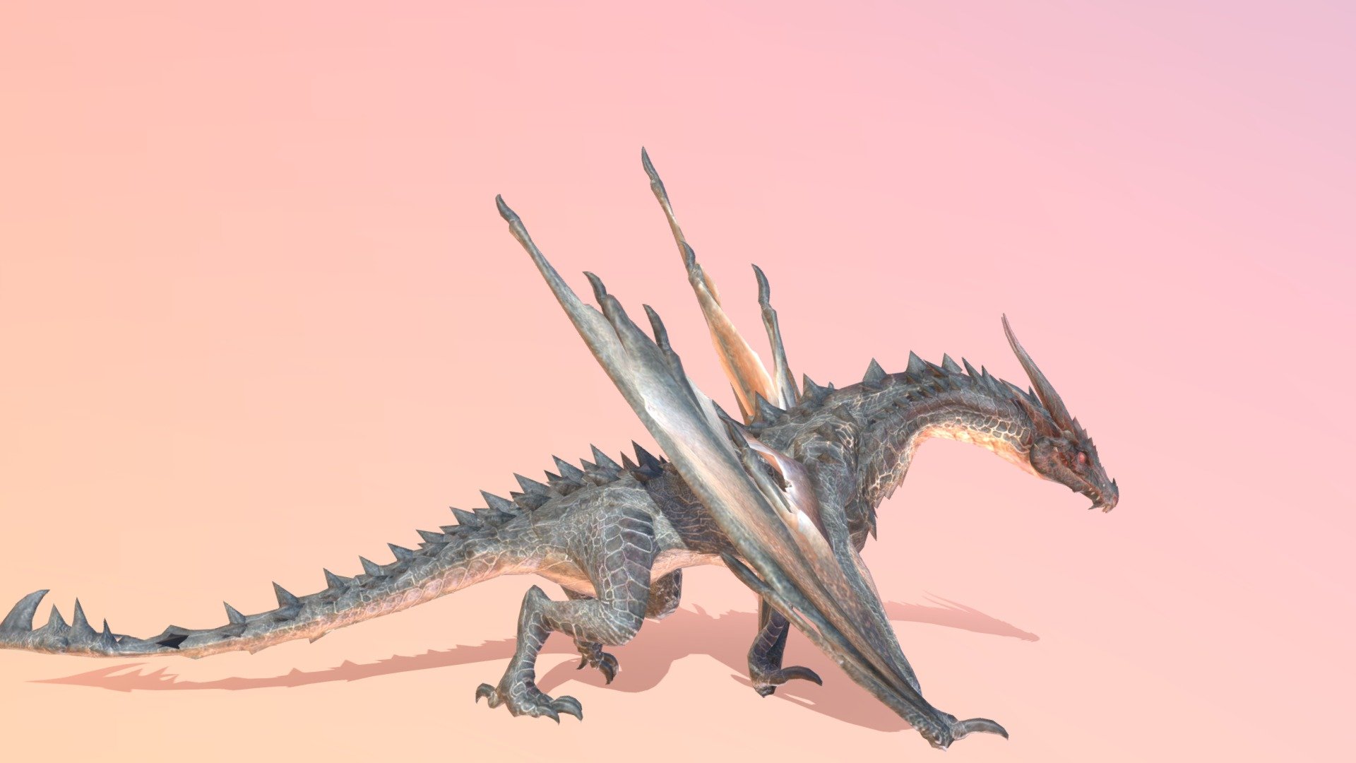 Wyvern Dragon walk-cycle  Animated
fbx file format - Wyvern Dragon Animated - Buy Royalty Free 3D model by aaokiji 3d model
