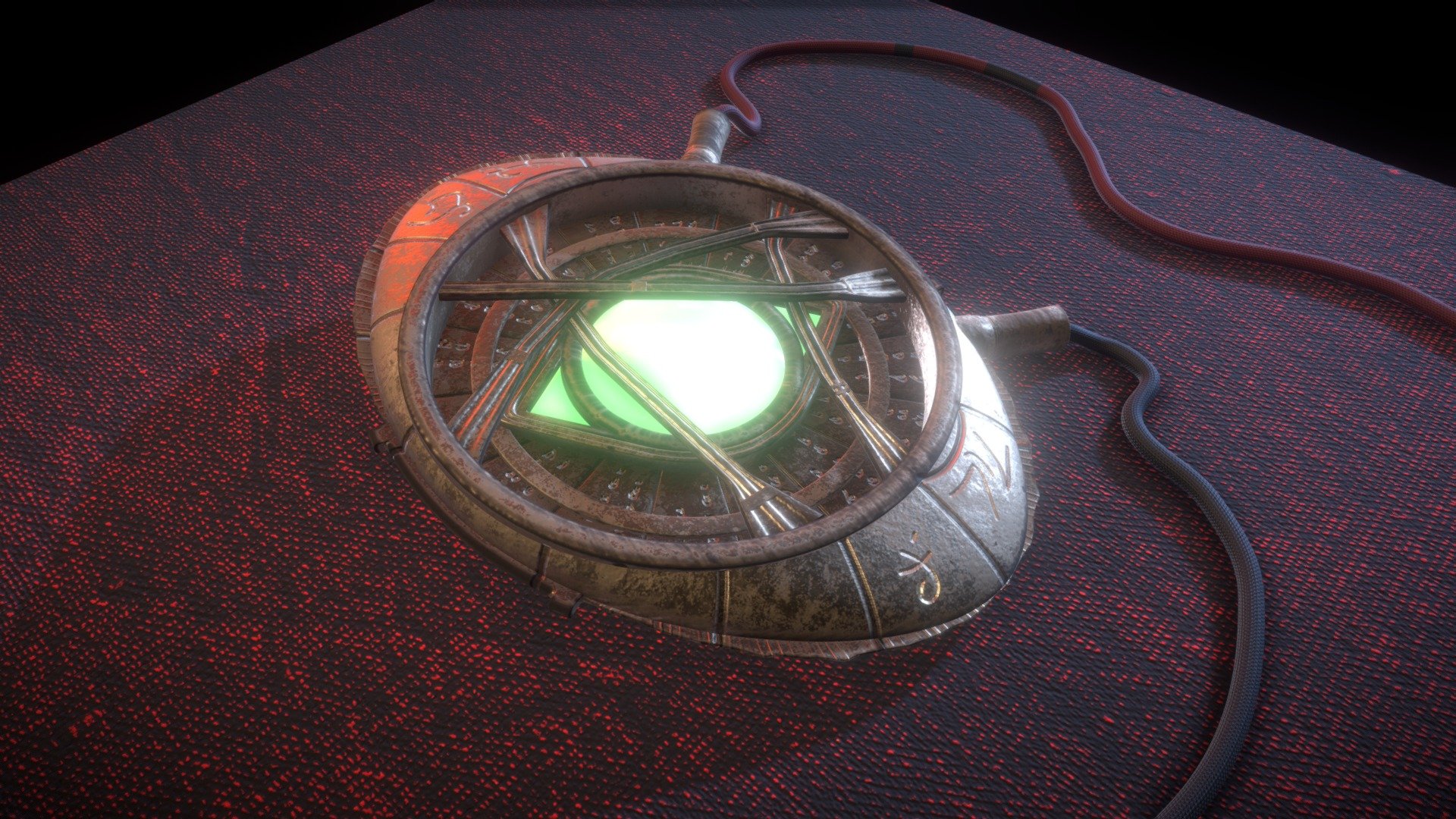 The Eye of Agamotto as worn by Dr Strange in the Marvel movie series.

Made in Blender. Textures exported with SimpleBake - The Eye of Agamotto - Download Free 3D model by HaughtyGrayAlien 3d model