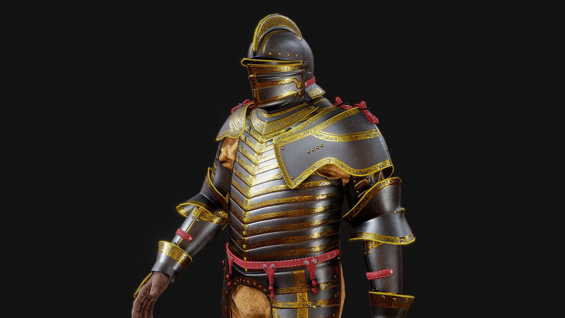 Based on King Henry VIII last armor 3d model
