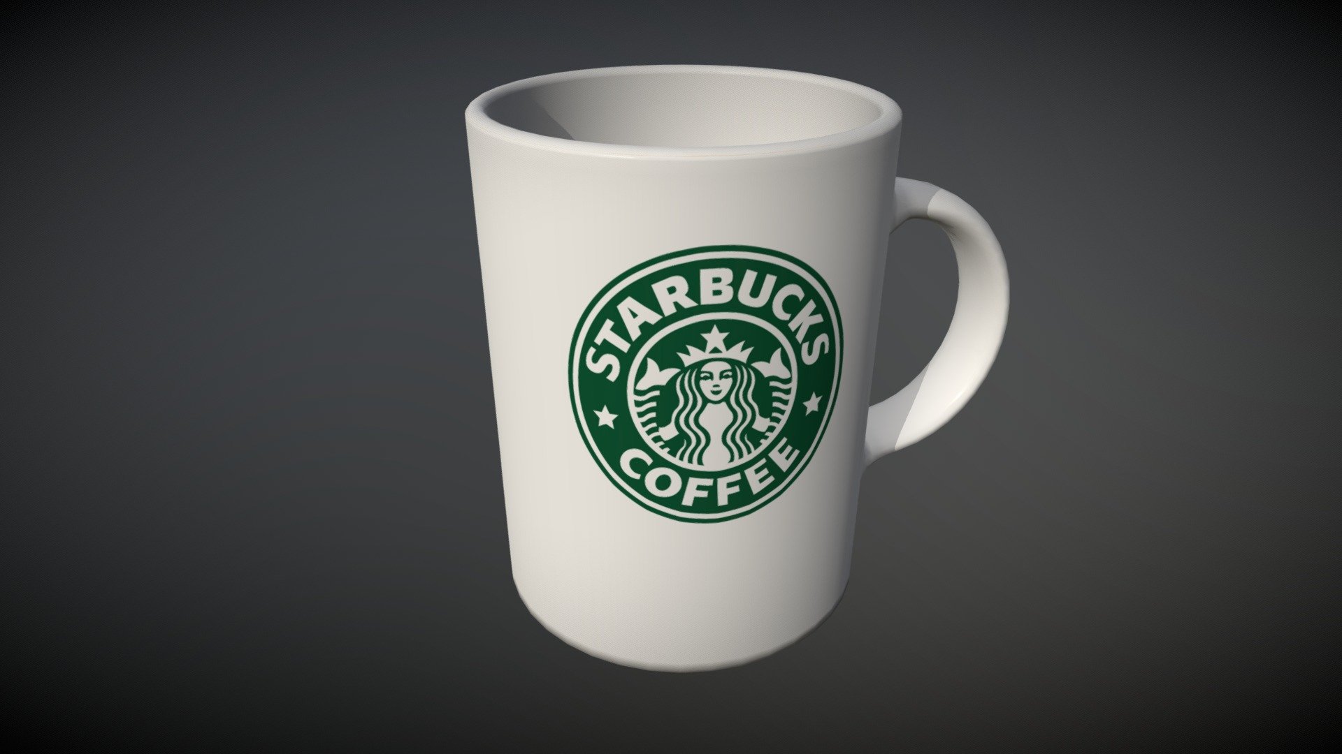 Starbucks Coffee Mug.  Download includes Maya file and FBX 3d model