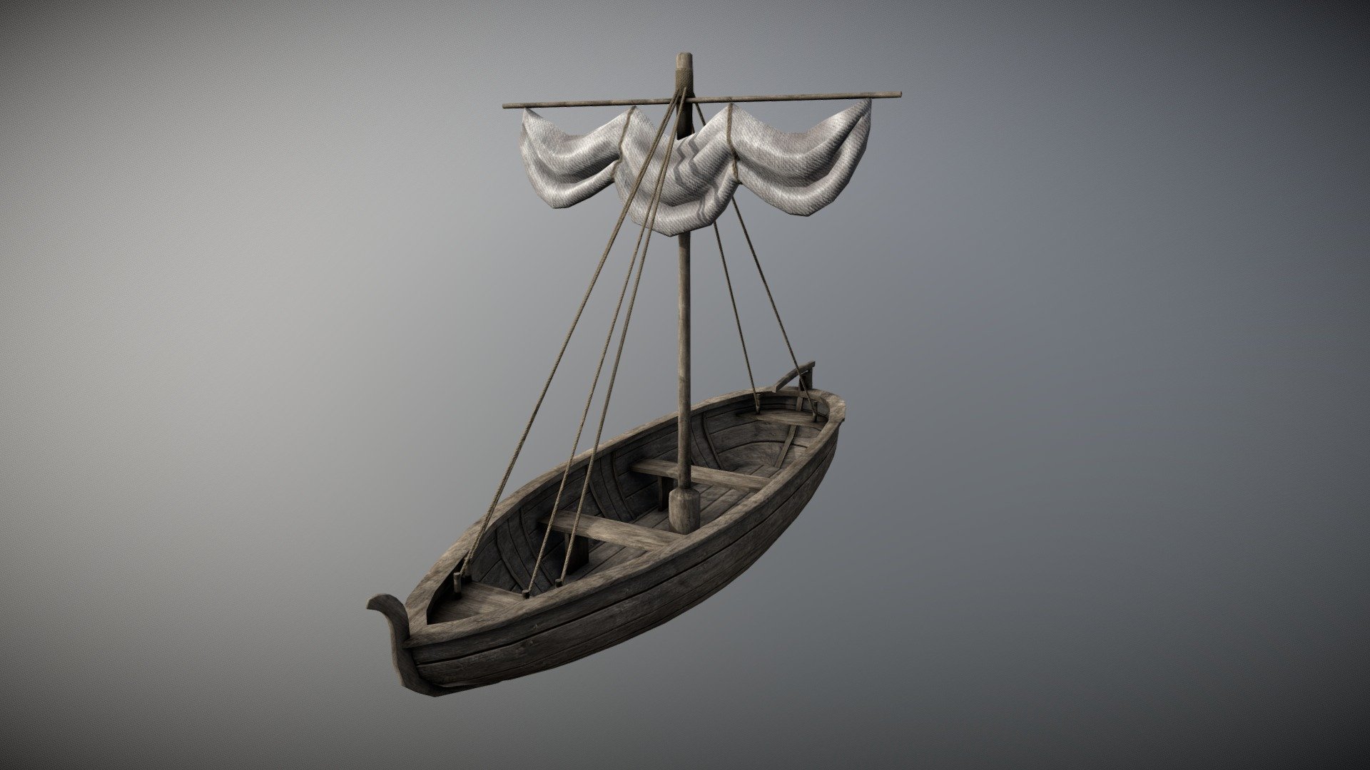 Boat 3 is a medieval fishing boat. It includes 1 PBR material with 4K textures - Medieval lake village - Boat 3 - Buy Royalty Free 3D model by Andrei CG (@aagames) 3d model