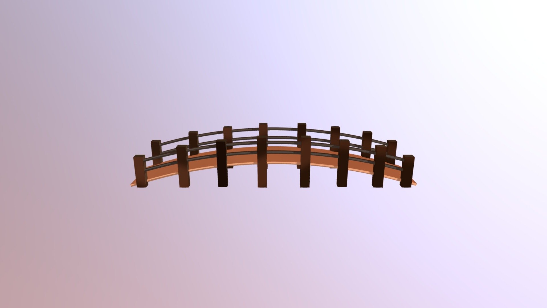 puente sencillo de madera - Puente sencillo - Download Free 3D model by andnacho 3d model