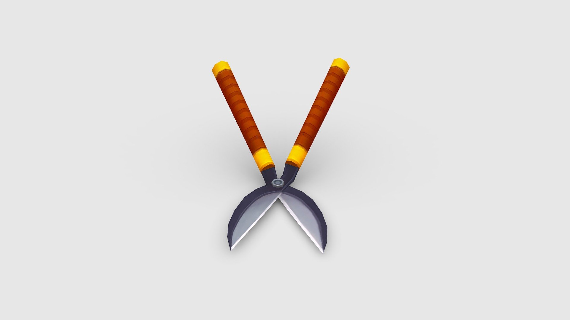 Cartoon gardening scissors - Pruning tool Low-poly 3D model - Cartoon gardening scissors - Pruning tool - 3D model by ler_cartoon (@lerrrrr) 3d model