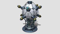 Draft Sci-fi Nuclear Reactor reactor, draft, metal, detailing, xyz, emission, xyz-school, maya, maya2018, sci-fi, homework, draftpunk-4, nuclear_reactor
