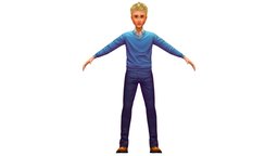 Cartoon Low Poly Style Avatar 001 body, toon, style, dressing, avatar, cloth, shirt, fashion, hipster, clothes, torso, collection, baked, young, shoes, boots, jeans, sweater, casual, mens, boobs, look, cuff, sleeve, sweatshirt, diffuse-only, denim, blouse, metaverse, hairstyle, baked-textures, pullover, pleats, outerwear, dressing-room, dressingroom, character, cartoon, man, "textured", "clothing", "guy"