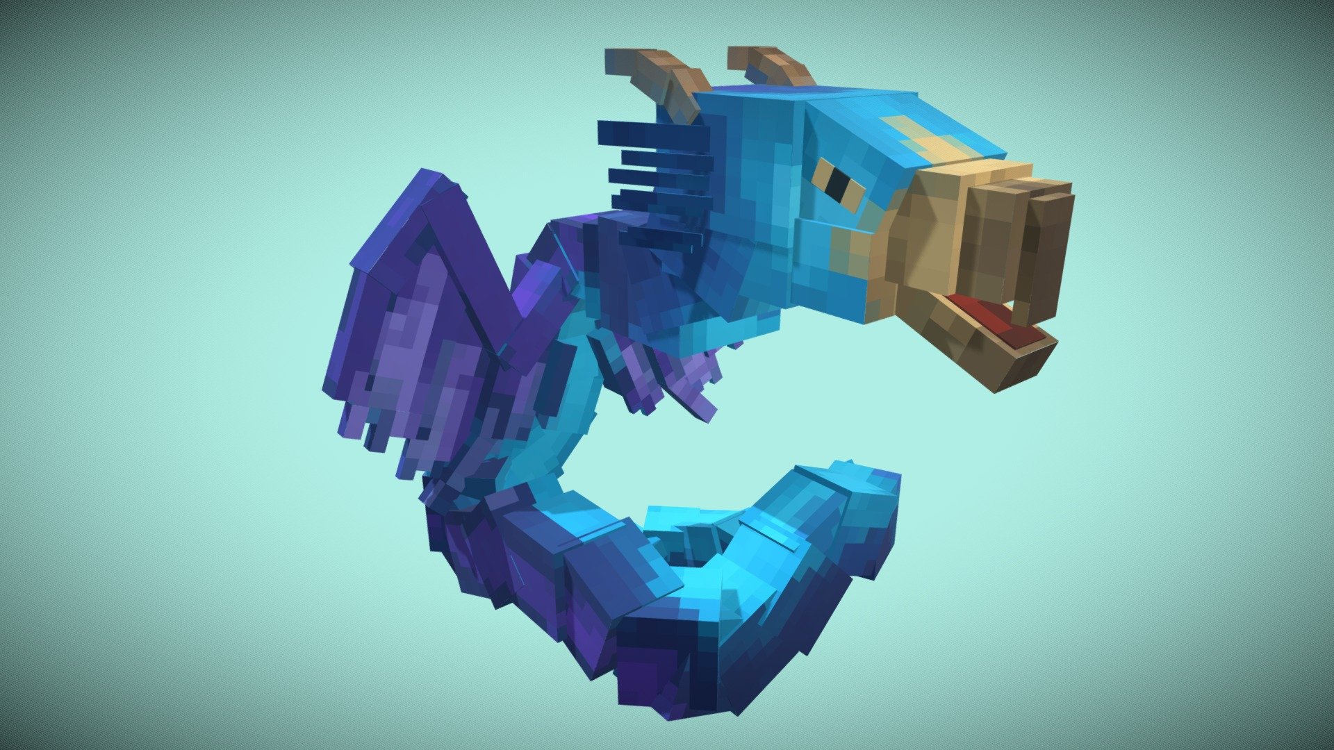This is an Occamy creature from the Wizarding World universe, created for the game Minecraft. It is compatible with the vanilla Minecraft version, and you can easily add it to your texture pack without any issues. It looks great when placed on your shoulder as a companion creature 3d model