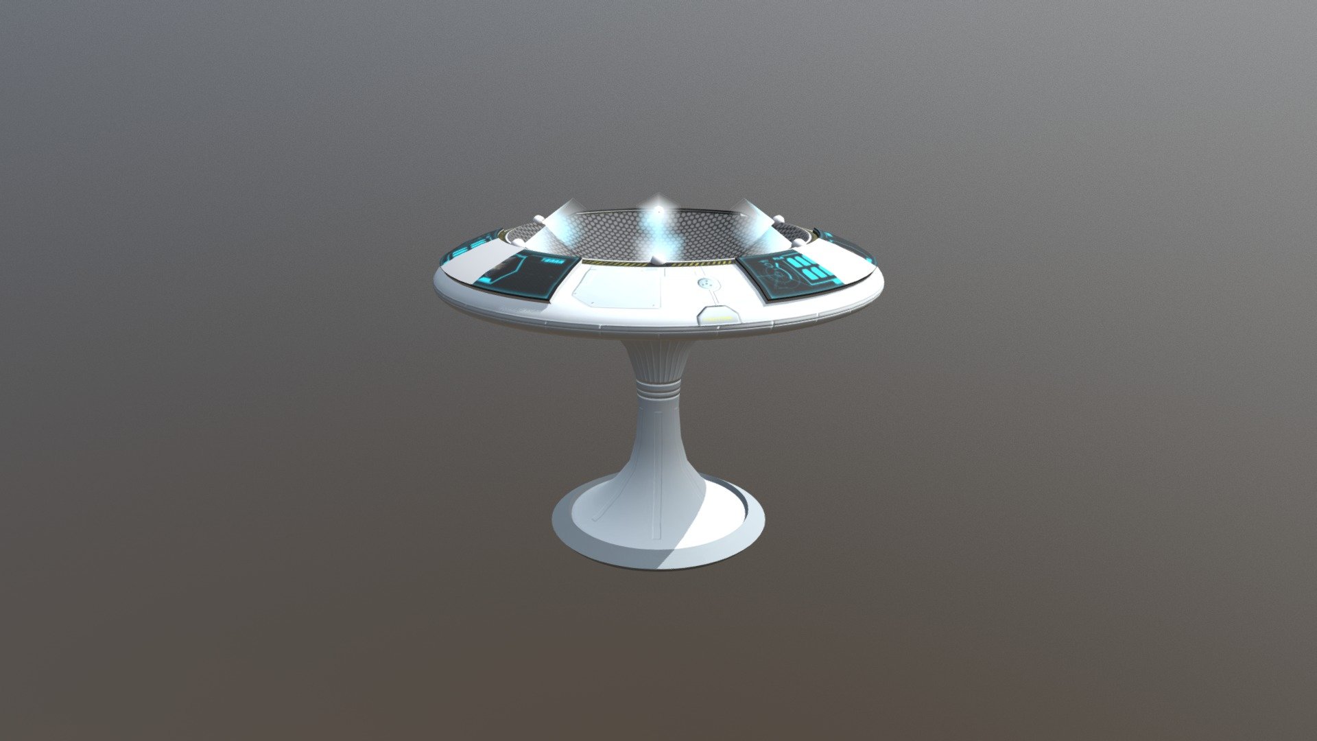 Hologram Desk - 3D model by thesissrl 3d model