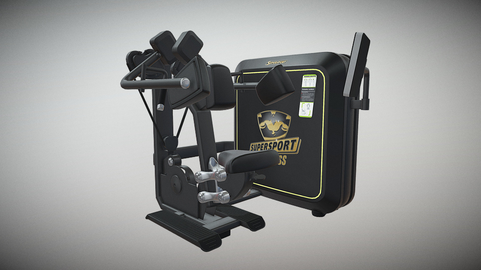 http://supersportfitness.de/en/strength-equipment - LATERAL RAISE - 3D model by supersport-fitness 3d model