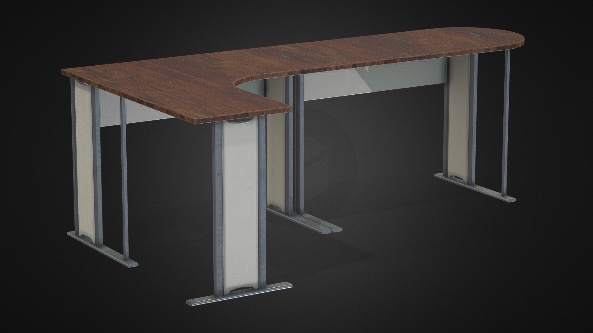 L-shaped Office desk made for my personal project, 4k png textures included:)
Made in 3ds Max, Textured in Substance Painter 3d model