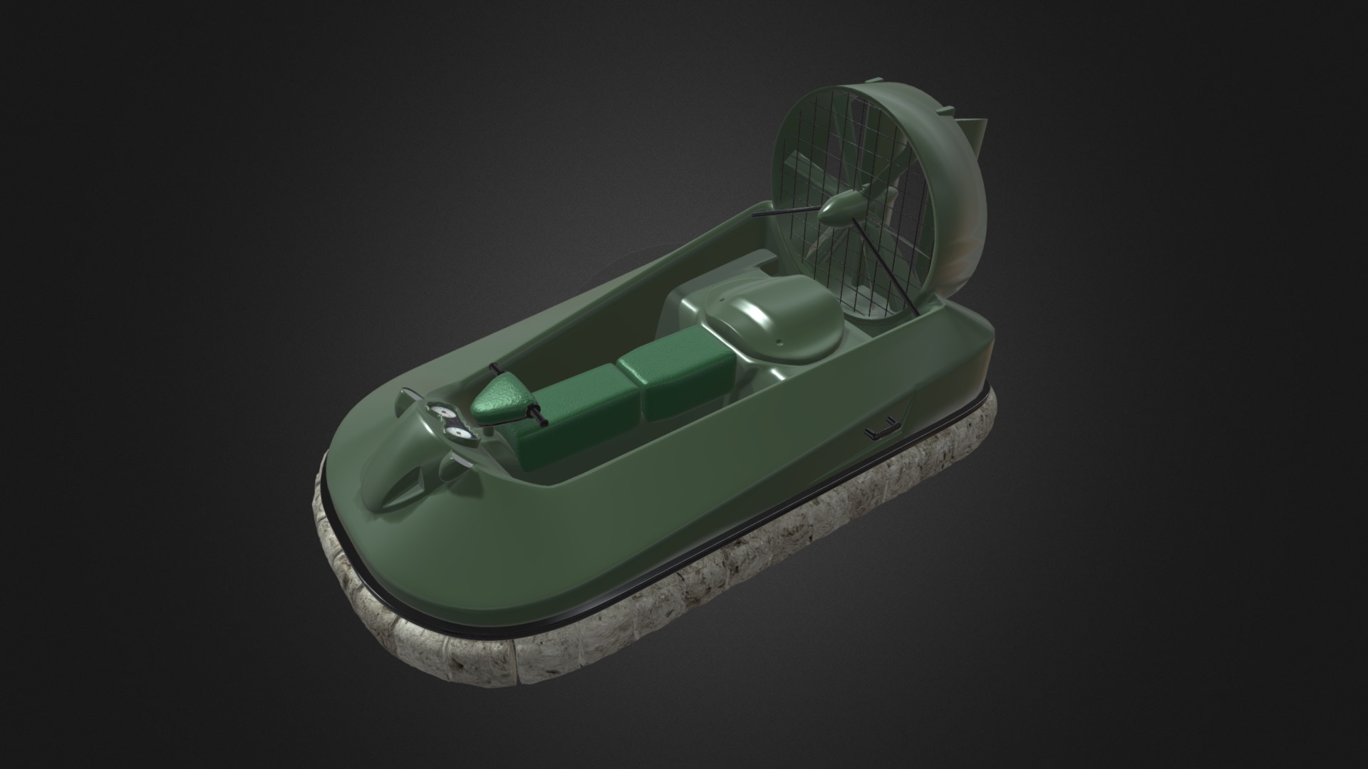 Hovercraft - 3D model by llllline 3d model