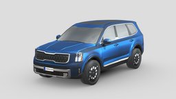 Kia Telluride 2023 modern, power, tire, cars, suv, hatchback, offroad, ev, kia, crossover, low-poly, vehicle, lowpoly, low, poly, futuristic, car, telluride, kia-telluride, kia-telluride-2023