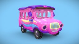 cartoon bus bus, cute-vehicle, kids_toy