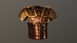 Roman officer armor, armour, soldier, figure, officer, roman, game-ready, senior, free-download, embossed, lorica, gameart, gameasset, free, loricasegmenta, high-ranking