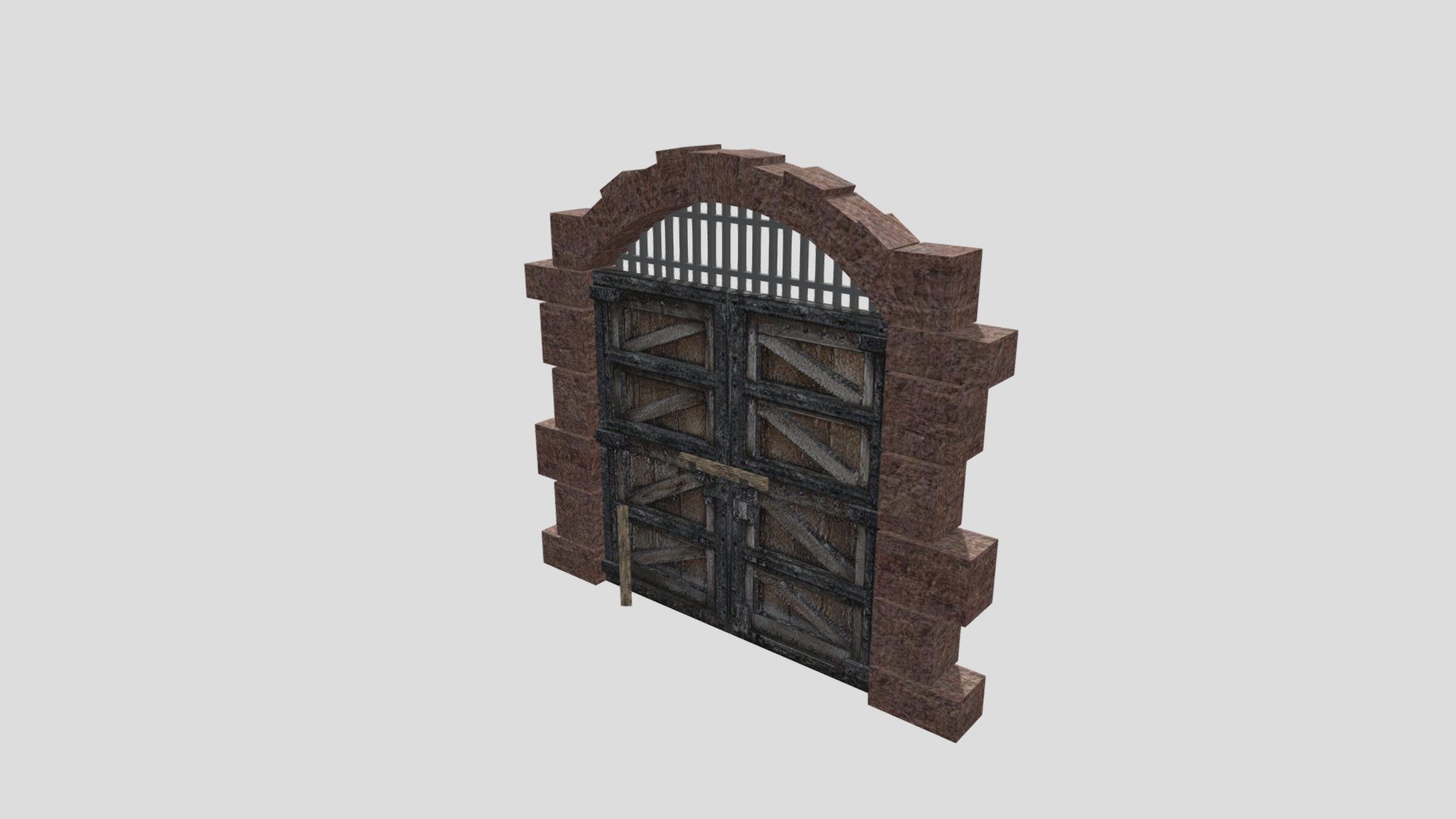 Back side Stone+Arch+Barn+Door 
Made with  * * * Sweethome3d * * * - Back side Stone+Arch+Barn+Door - 3D model by FD-paffie 3d model