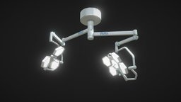 Surgical Lamp surgical, vr, ar, unity, low-poly, pbr, light