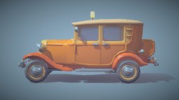 Hot Rod Constructor automobile, citroen, vintage, retro, classic, taxi, old, asset, game, lowpoly, car, modular