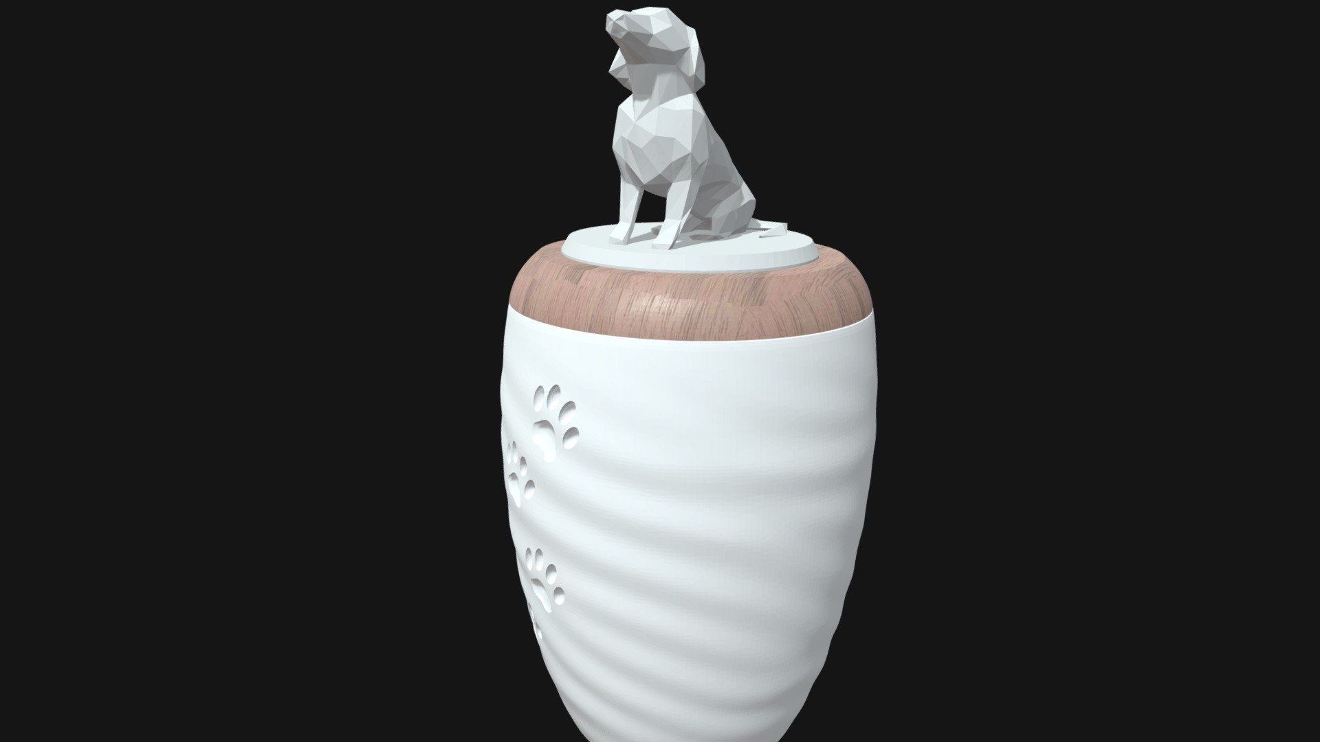 Pet urn designed by 3D Zentrum
Available soon as customized an 3D printed urn on https://www.3dzentrum.de/ - Tierurne - Download Free 3D model by Nexilion 3d model