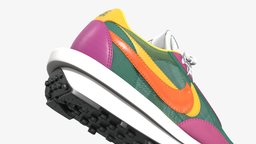 Nike Sacai LD Waffle Pine Green one, style, leather, white, fashion, foot, classic, shoes, nike, footwear, casual, suede, waffle, running, ld, apparel, character, sport, clothing, sacai