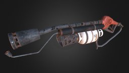 Flame Thrower (Team Fortress 2) gas, tf2, flamethrower, flame, pyro, team, fortress, tank, blender